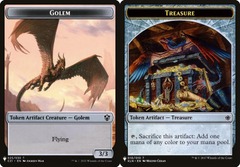 Golem (025) // Treasure (010) Double-Sided Token
